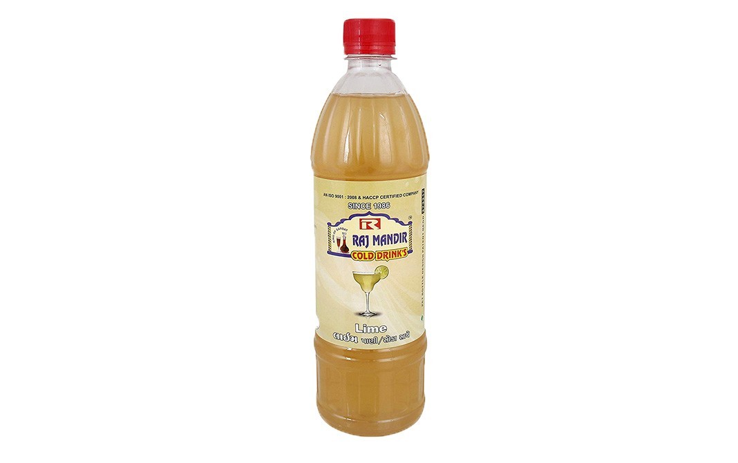 Raj Mandir Lime Syrup    Plastic Bottle  750 millilitre